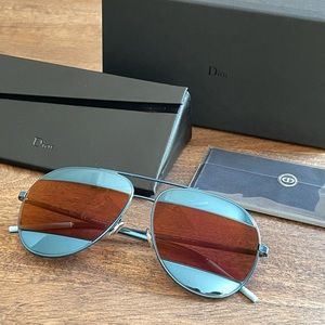 DIOR Two-Tone Unisex Aviator Sunglasses 😎